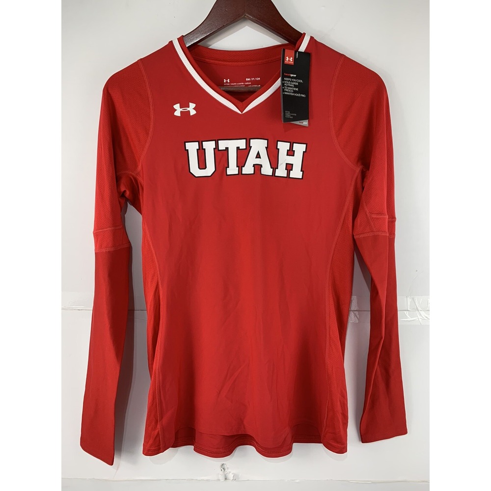 Under Armour Womens Small Utah Atheltic Long Sleeve Shirt